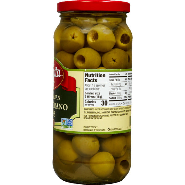 Mezzetta Pitted Italian Castelvetrano Olives
