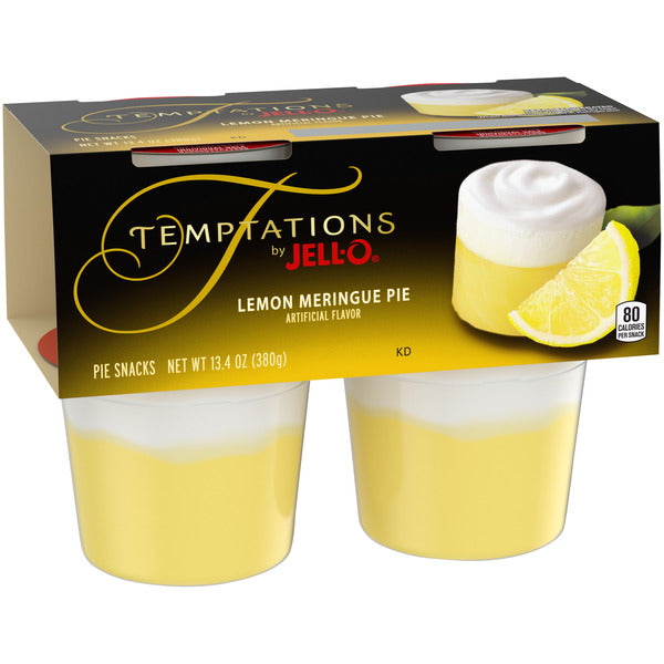 Jell-O Lemon Meringue Ready-to-Eat Pie Snack Cups