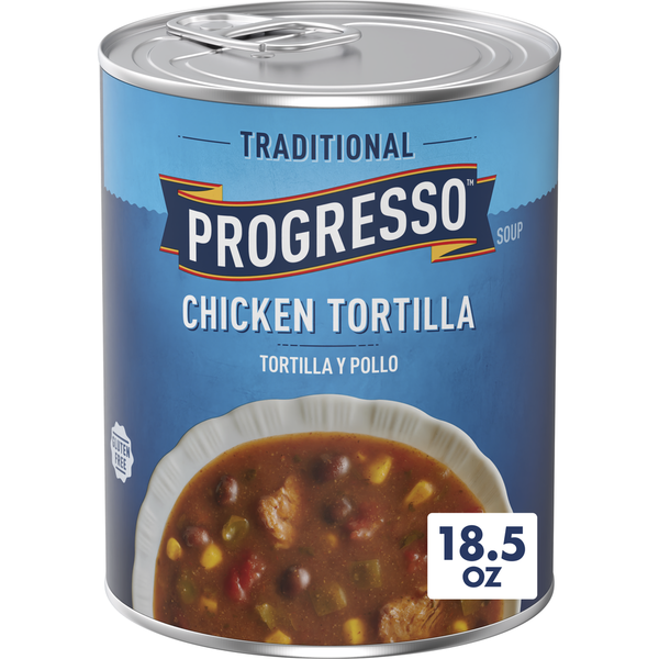 Progresso Traditional, Chicken Tortilla Canned Soup, Gluten Free