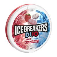 ICE BREAKERS Duo Fruit Plus Cool Strawberry Sugar ...
️