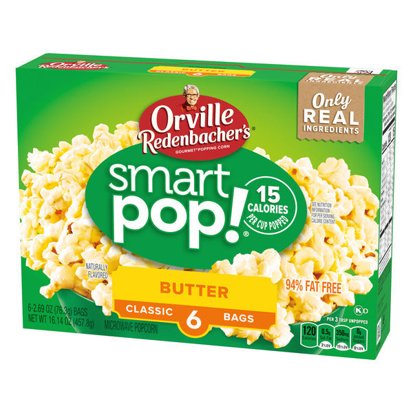 Orville Redenbacher Smart Pop! Butter Popcorn, Microwave Popcorn