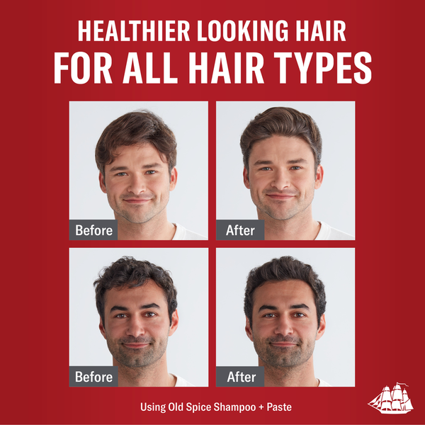 Old Spice Deep Clean Shampoo for Men with Charcoal, Fresh and Clean Scent
