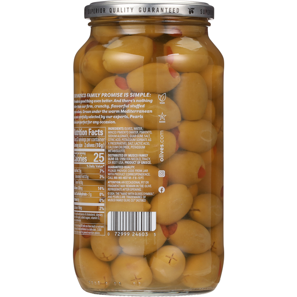 Pearls Pimiento Stuffed Queen Olives