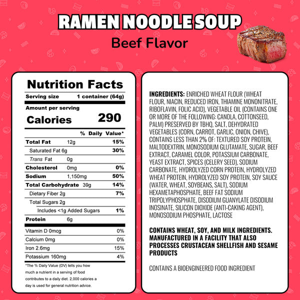 Maruchan Instant Lunch Ramen Noodles Beef