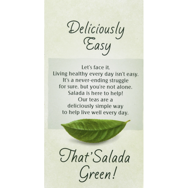 Salada Green Tea, Natural, Tea Bags