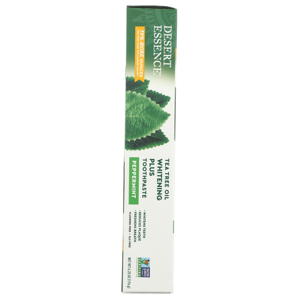 Desert Essence Toothpaste Whitening + Pep