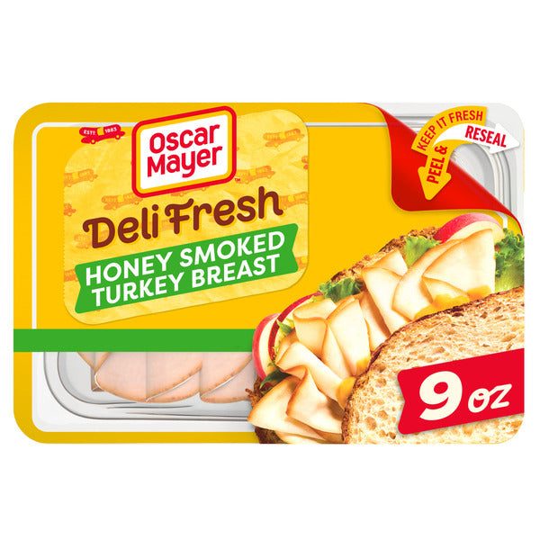 Oscar Mayer Deli Fresh Honey Smoked Turkey Breast Sliced Sandwich Lunch Meat