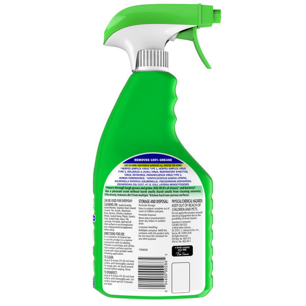 SC Johnson fantastik Disinfectant Multi-Purpose Cleaner Spray Bottle, Fresh Scent