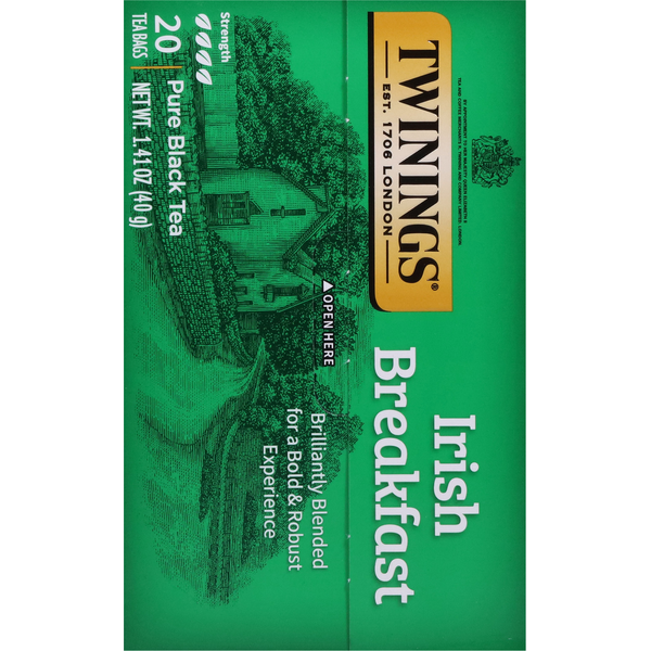 Twinings Black Tea, Irish Breakfast, Pure