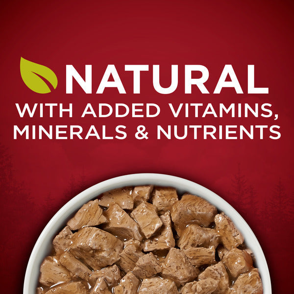Purina ONE Natural, High Protein Gravy Wet Dog Food, SmartBlend True Instinct Real Turkey & Venison