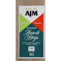 AJM Paper Lunch Bags, Giant Size️