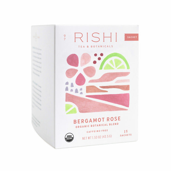 Rishi Tea & Botanicals Bergamot Rose, Tea Sachets