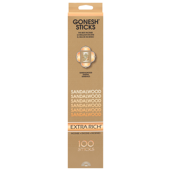 GONESH Extra Rich Incense Sticks, Sandalwood