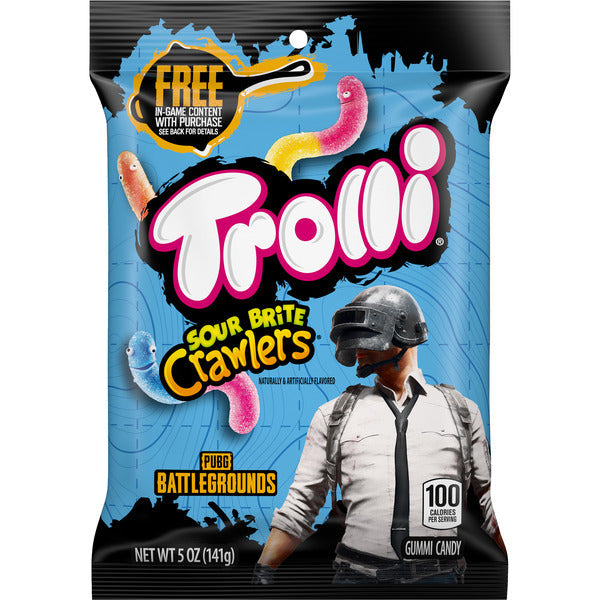 Trolli Gummi Candy, Sour Brite Crawlers, PUBG Battlegrounds
