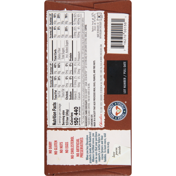 Chocolove Coffee Crunch, in Dark Chocolate, 55% Cocoa