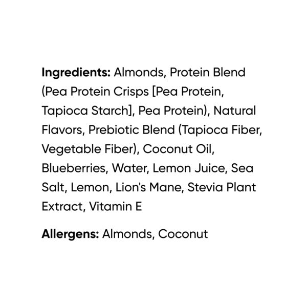 IQBAR Lemon Blueberry, Keto + Vegan Protein Bar