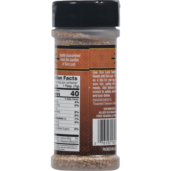 Sun Luck Sesame Seeds, Toasted, All Natural
