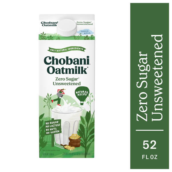 Chobani Zero Sugar Unsweetened Oatmilk