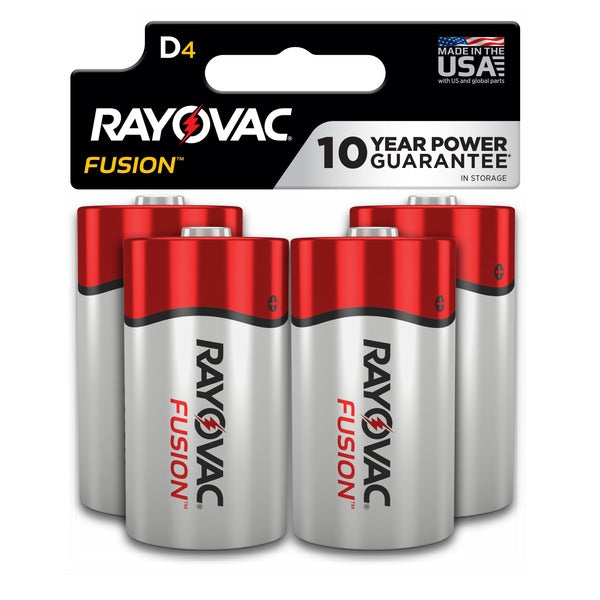 RAYOVAC D Batteries, Alkaline D Cell Batteries