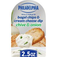 Philadelphia Multigrain Bagel Chips & Chive & Onio...
️