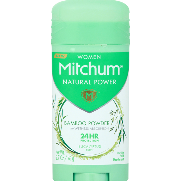Mitchum Deodorant, Eucalyptus Scent, Women, Invisible Solid