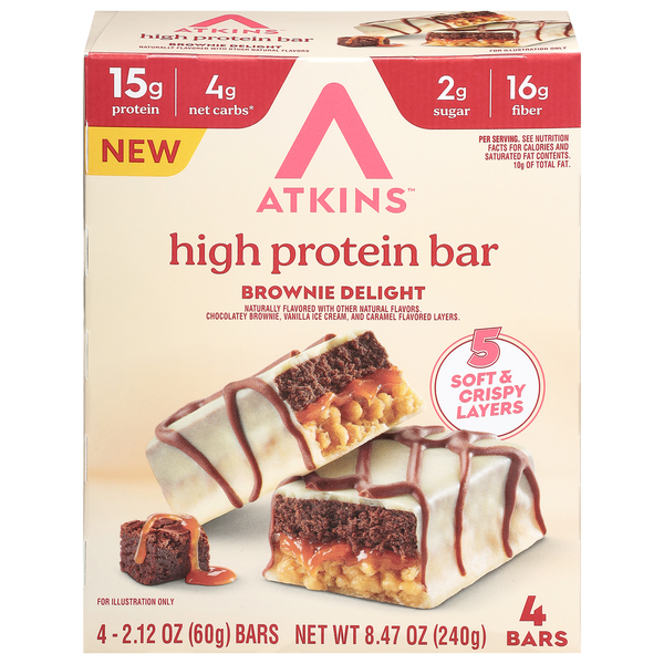 Atkins Brownie Delight High Protein Bar