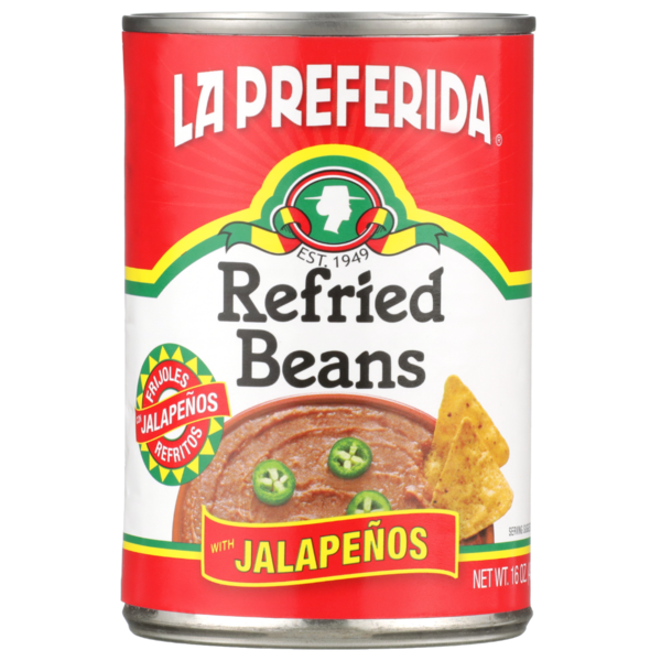 La Preferida Refried Beans with Jalapeños (Frijoles Refritos con Jalapeños)
