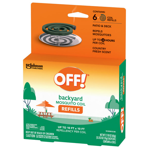 Off!® Backyard Mosquito Coil Refills, Bug Repellent Devices