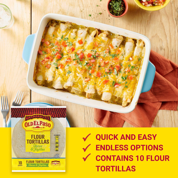 Old El Paso Flour Tortillas for Soft Tacos and Fajitas