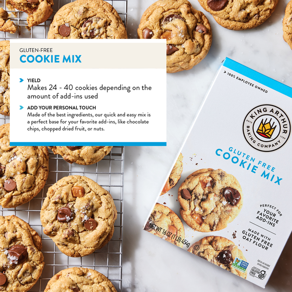 King Arthur Baking Company Gluten-Free Cookie Mix, Non-GMO Project Verified, Certified Kosher, Non-Dairy