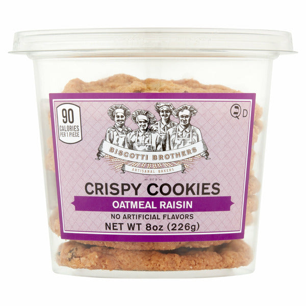 Biscotti Brothers Oatmeal Raisin Crispy Cookies