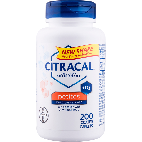 Citracal Petites Calcium Citrate With Vitamin D3 Caplets