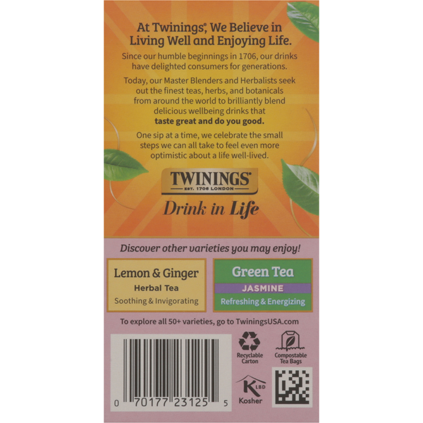 Twinings Herbal Tea, Flavoured, Pomegranate & Raspberry, Tea Bags