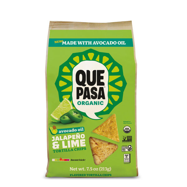 Que Pasa Avocado Oil Jalapeno & Lime Tortilla Chips
