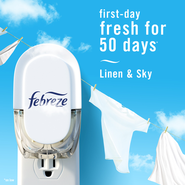 Febreze PLUG Air Freshener, Linen & Sky