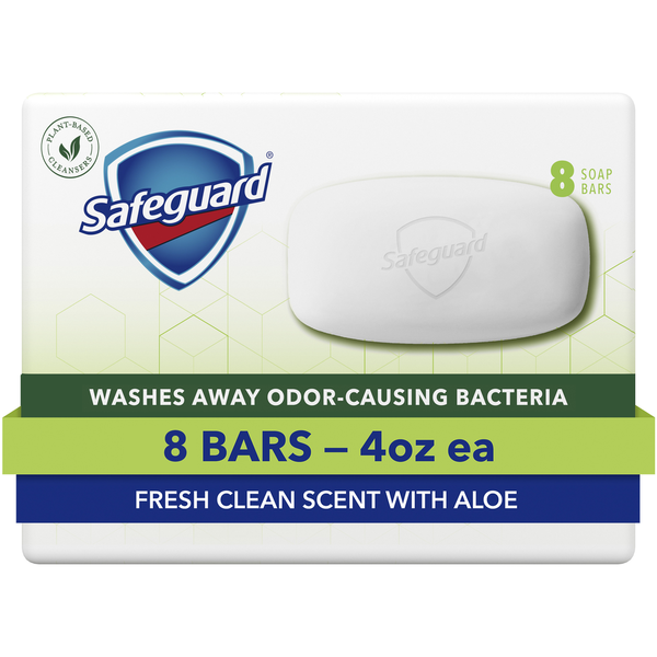 Safeguard Bar Soap Fresh Clean Scent with Aloe