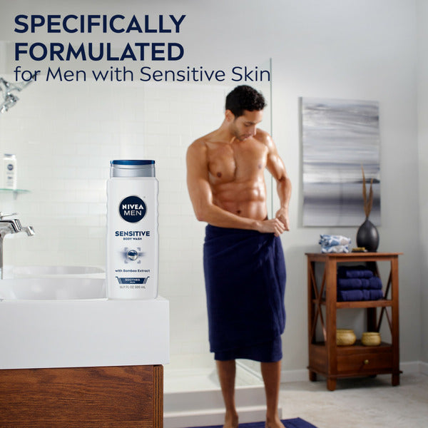 NIVEA Men Sensitive Body Wash with Bamboo Extract