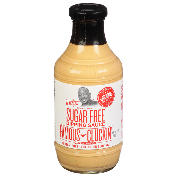 G Hughes Dipping Sauce, Sugar Free, Famous Cluckin&