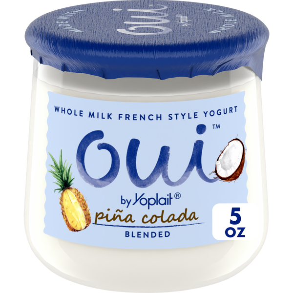 Yoplait Oui Pina Colada Whole Milk French Style Yogurt