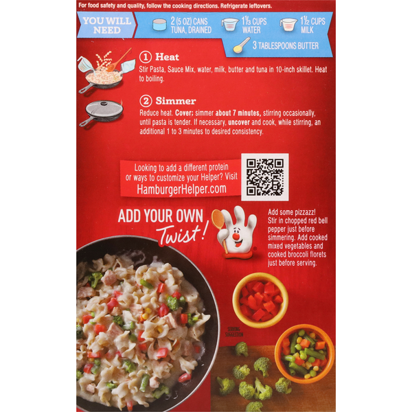 Tuna Helper Pasta & Sauce Mix, Tuna Creamy