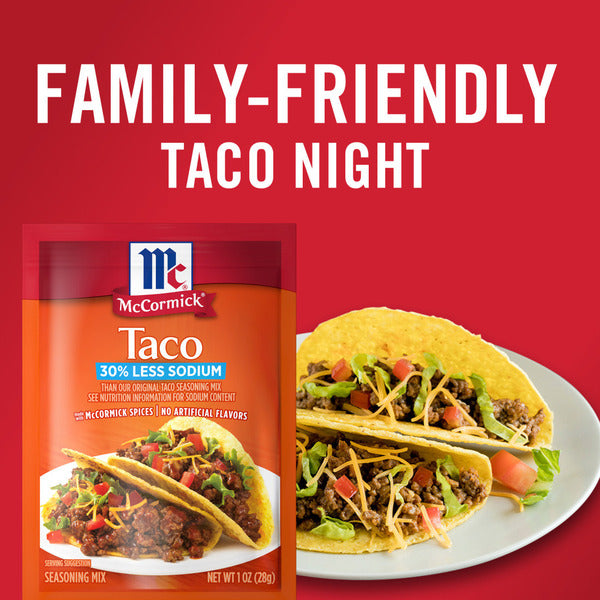 McCormick 30% Less Sodium Taco Seasoning Mix