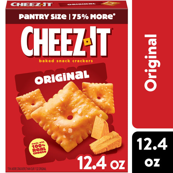 Cheez-It Original Cheese Crackers, Baked Snack Crackers, 12.4 oz