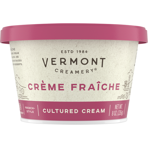 Vermont Creamery Cultured Cream, Creme Fraiche, French-Style
