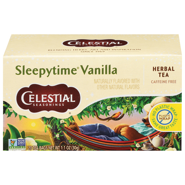 Celestial Seasonings Herbal Tea, Caffeine Free, Vanilla