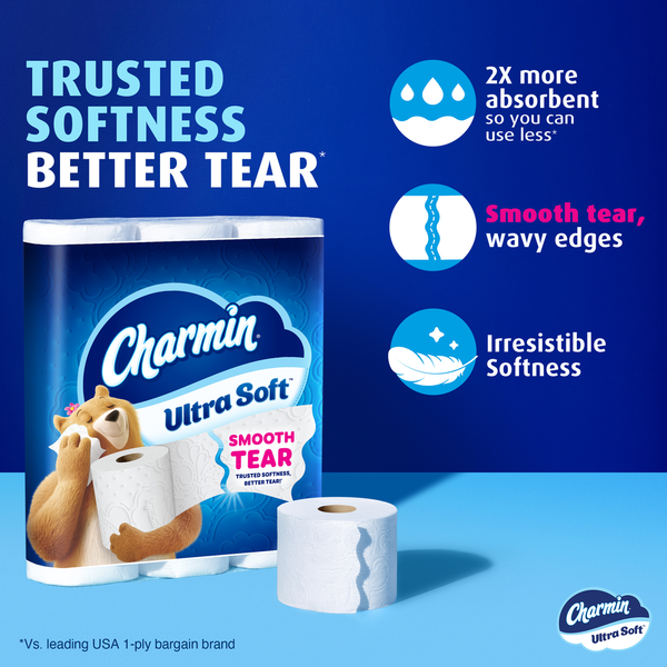 Charmin Toilet Paper Ultra Soft, Mega Rolls
