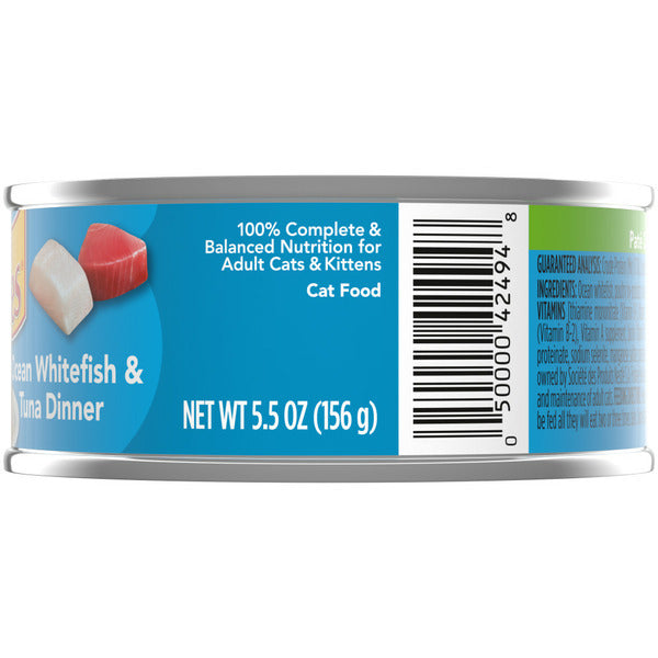 Purina Friskies Pate Wet Cat Food, Ocean Whitefish & Tuna Dinner