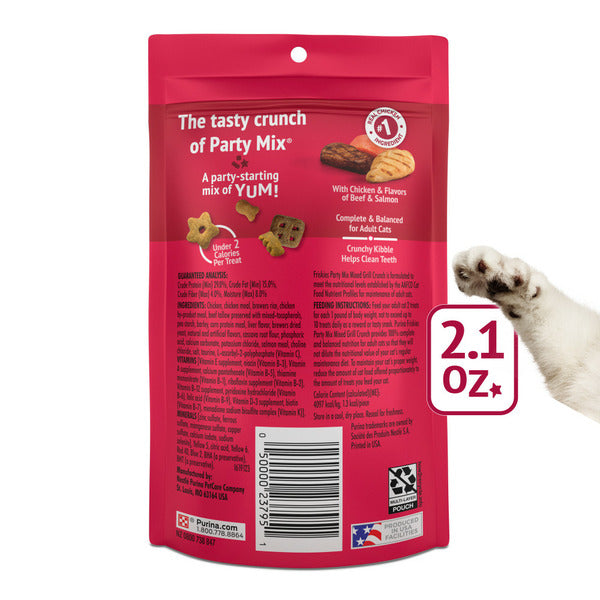 Purina Friskies Cat Treats, Party Mix Mixed Grill Crunch