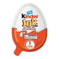 Kinder Joy Egg, Sweet Cream with Crispy Wafer Bites Filled with Cocoa Cream, Individually Wrapped Egg Toy, 0.7 oz DestGlow