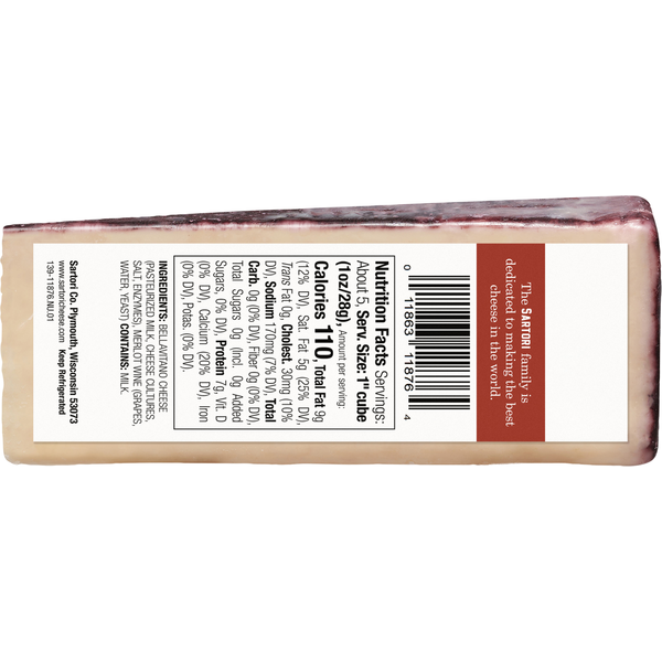 Sartori Cheese, Merlot
