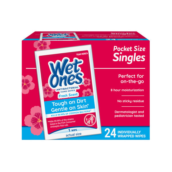 Wet Ones Hand Wipes, Individually Wrapped, Fresh Scent